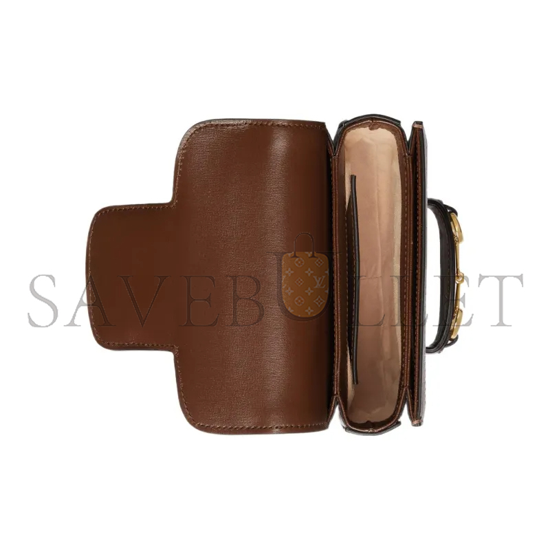 GUCCI HORSEBIT 1955 HALF CIRCLE WAIST BAG 760198 (16*13*6.5cm)
